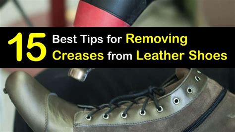 how to remove creases from leather shoes.